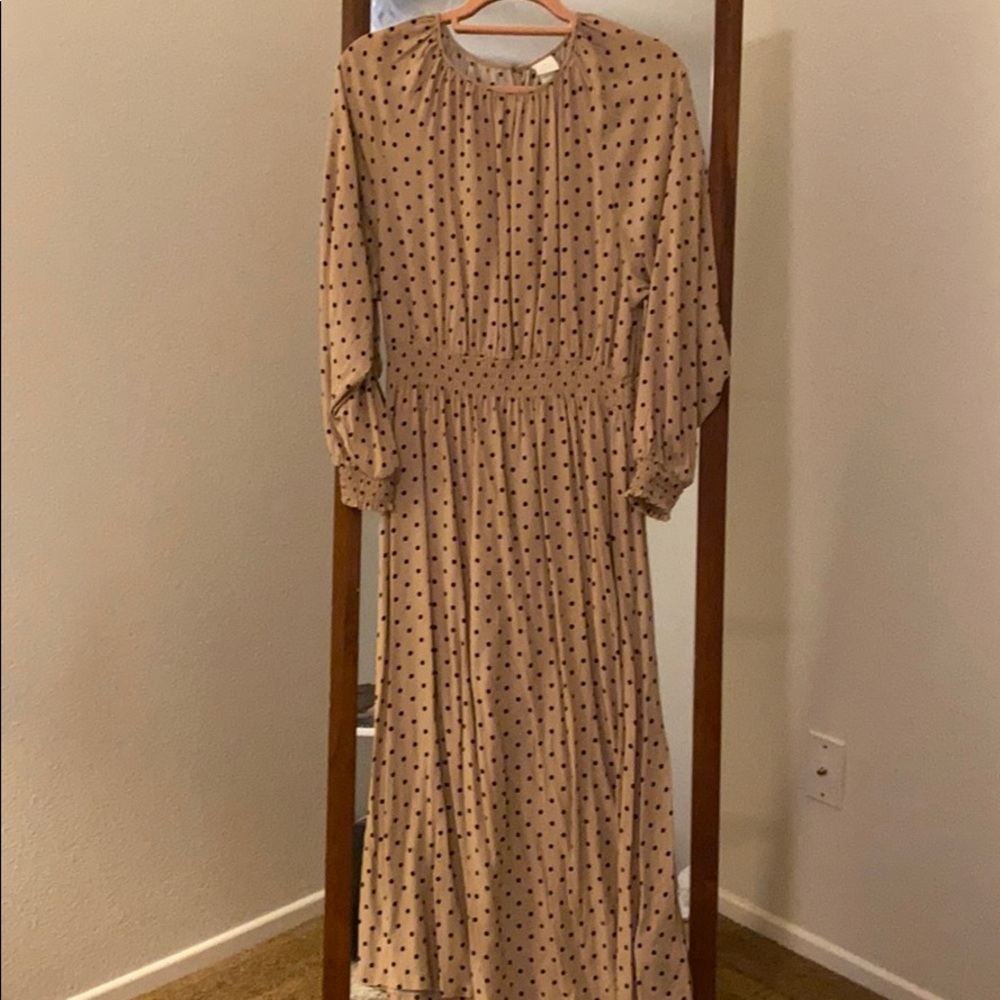 H&M maxi polka dot dress